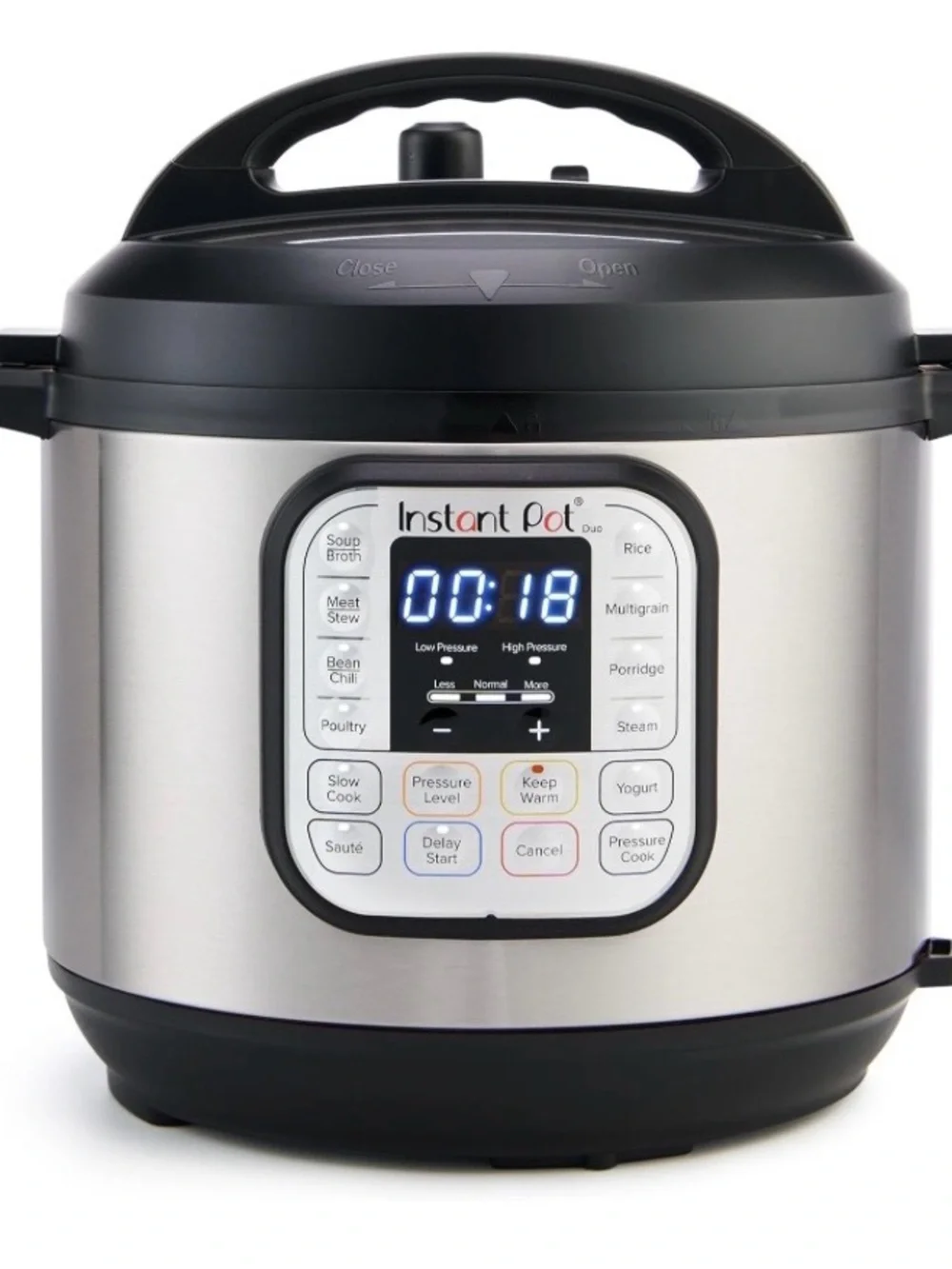 Instant Pot Duo 6-Quart Electric Pressure Cooker — Stainless Steel/Black